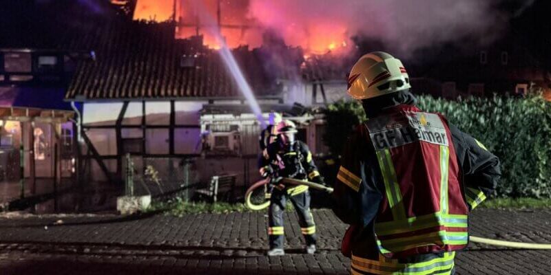 Dachstuhlbrand im SehnderOrtsteil Haimar